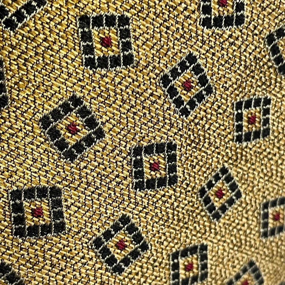 Robert Talbott 3 PC Lot Necktie Mens Gold Burgundy Navy Silk USA Career Business